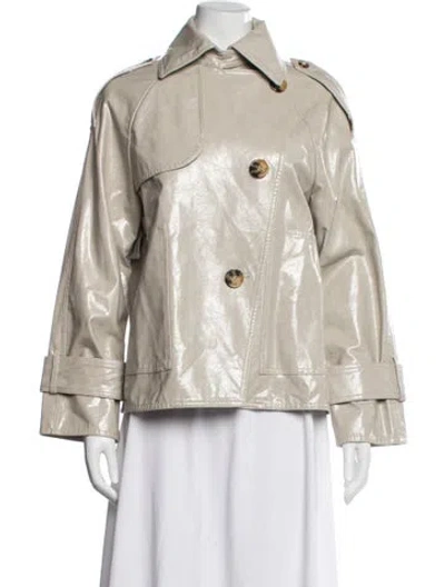 Pre-owned Saks Potts Jacket In Grey/neutrals