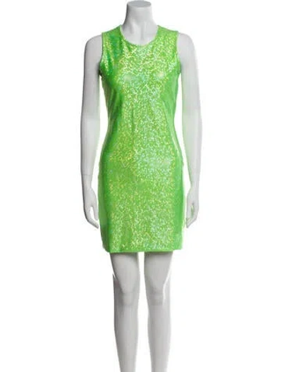 Pre-owned Saks Potts Lace Pattern Mini Dress