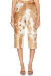 Saks Potts Lua Pant In Brown & White Cow