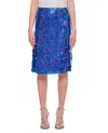 Saks Potts Blue Marna Midi Skirt In Blue