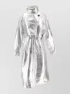Saks Potts Silver Miami Leather Coat