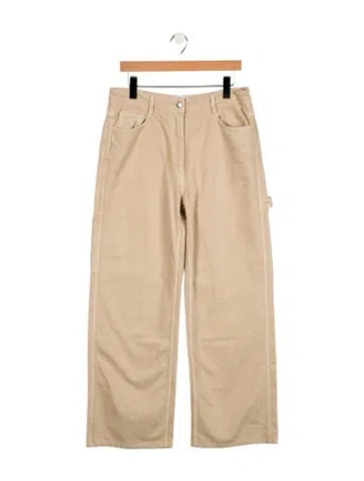 Pre-owned Saks Potts Mid-rise Straight Leg Jeans In Neutral