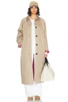 Saks Potts Noah Coat In Taupe