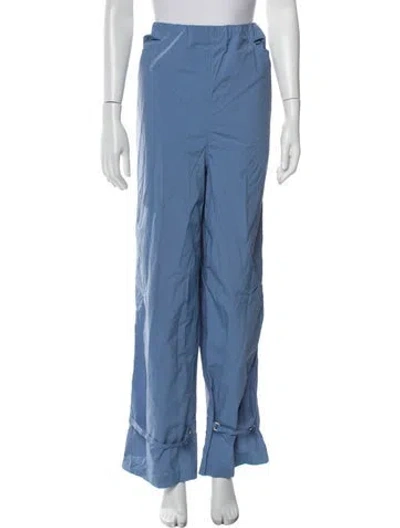 Pre-owned Saks Potts Nylon Wide Leg Pants In Blue