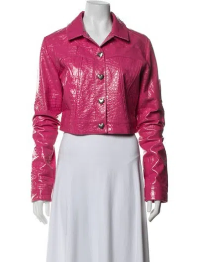 Pre-owned Saks Potts Patterned Jacket In Pink