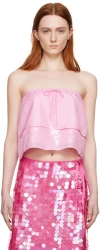 Saks Potts Pink Stine Camisole In 26523 Frosted Peony
