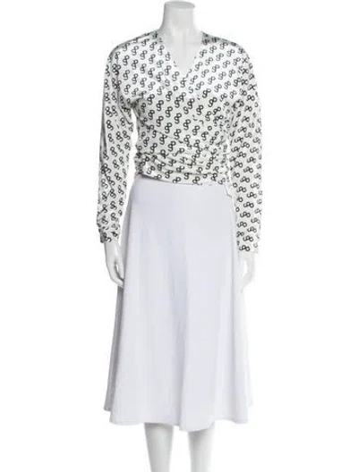 Pre-owned Saks Potts Printed Evening Jacket In Black