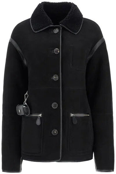 Saks Potts Reversible Shearling Jacket Ada In Black