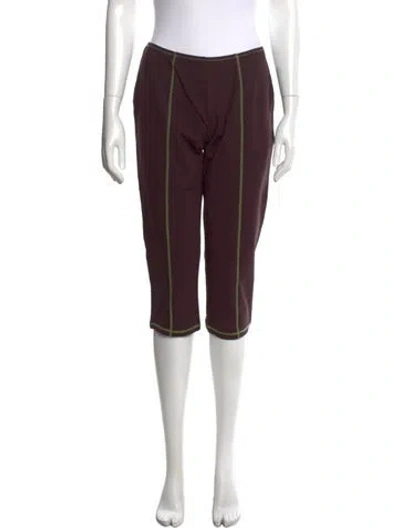 Pre-owned Saks Potts Straight Leg Pants In Black