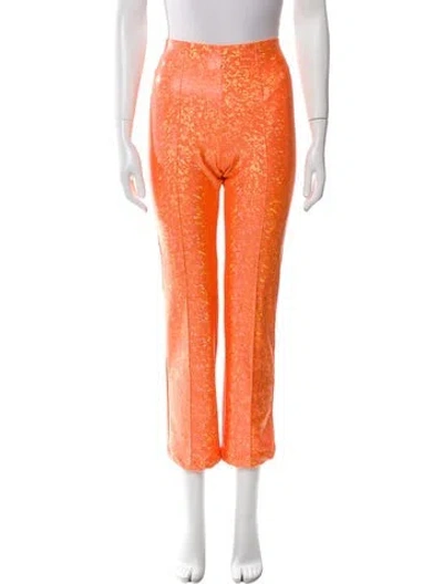 Pre-owned Saks Potts Straight Leg Pants In Orange