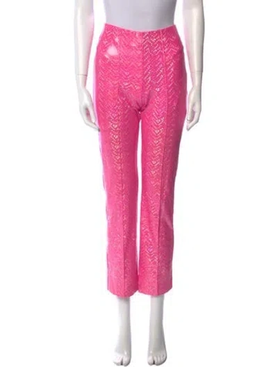 Pre-owned Saks Potts Straight Leg Pants In Pink