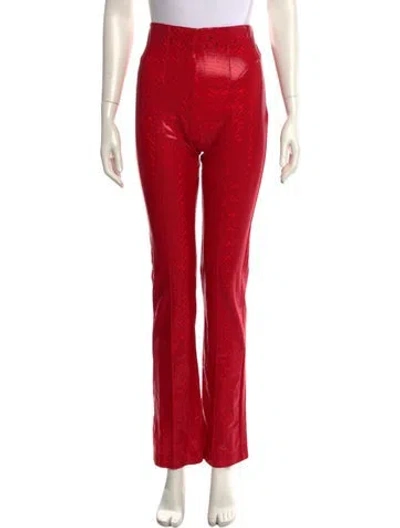 Pre-owned Saks Potts Straight Leg Pants In Red