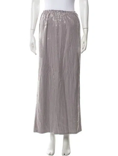 Pre-owned Saks Potts Striped Long Skirt In Multicolor