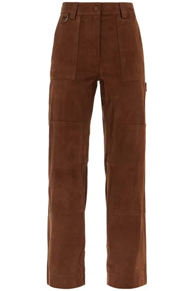 SAKS POTTS SUEDE LEATHER WORKWEAR PANTS