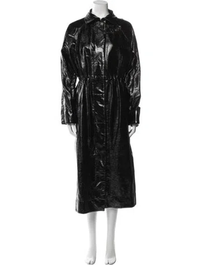 Pre-owned Saks Potts Trench Coat In Black