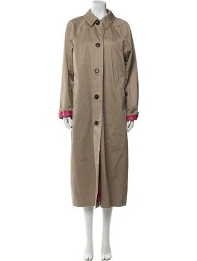 Pre-owned Saks Potts Trench Coat In Neutral