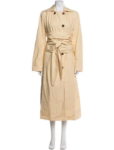 Pre-owned Saks Potts Trench Coat In Neutrals