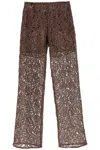SAKS POTTS 'TRINITY' PANTS IN GUIPURE LACE