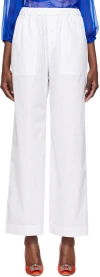 Saks Potts White Zachariah Trousers In White