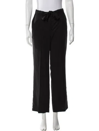Pre-owned Saks Potts Wide Leg Pants In Black