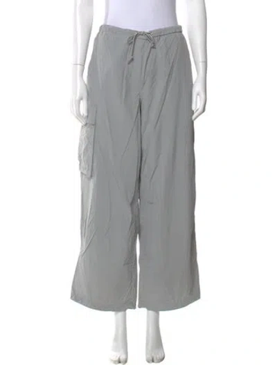 Pre-owned Saks Potts Wide Leg Pants In Gray