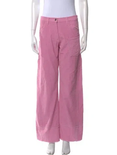 Pre-owned Saks Potts Wide Leg Pants In Pink