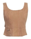 Saks Potts Woman Top Camel Size M Goat Skin In Beige