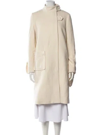 Pre-owned Saks Potts Wool Coat In Neutral
