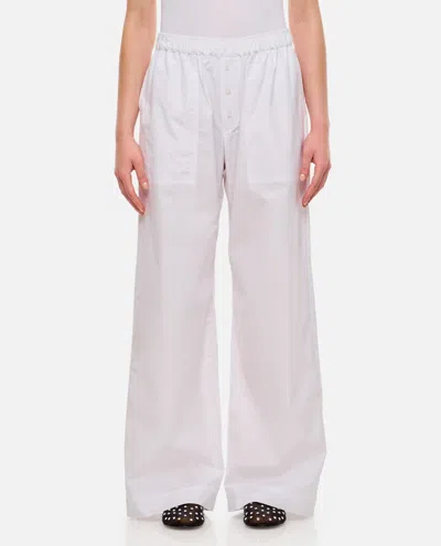 Saks Potts Zachariah Cotton Trousers In White