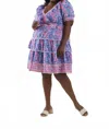 Sal Rosa Kiara Mini Dress - Plus Size In Plummet