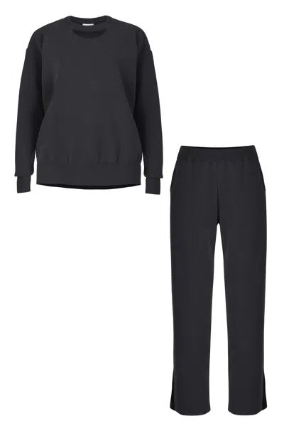 Salanida Ora & Rotondo 100% Merino Co-ord In Black