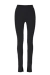 Salanida Women's Barra Ribbed Merino Wool Leggings Black In Black