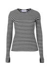 Salanida Women's Black Brera Long-sleeve Top B&w In Black