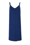 Salanida Women's Blue Festa Knitted Dress Navy In Blue
