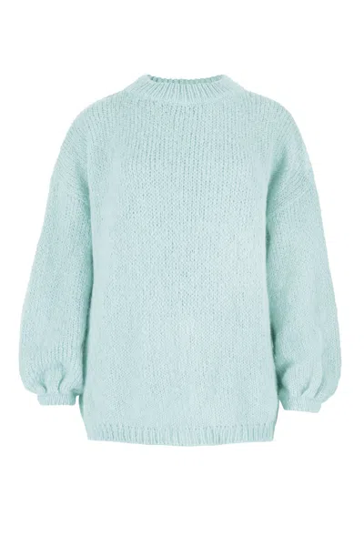 Salanida Women's Blue Melody Mohair Jumper In Mint