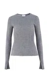 Salanida Women's Brera 100% Merino Long-sleeve Top Light Grey In Gray