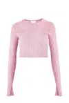 Salanida Women's Brera Merino Crop Top Pink In Pink