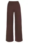 Salanida Women's Brown Bene 100% Merino Wide Pants Chocolate In Brown