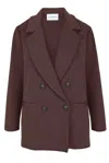 Salanida Women's Brown Forza Knitted 100% Merino Blazer Chocolate *limited Edition* In Brown