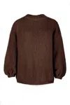 Salanida Women's Brown Melody Mohair Jumper Chocolate In Brown