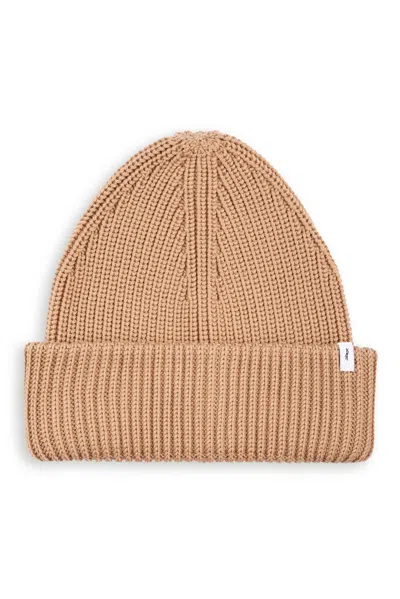 Salanida Women's Brown Rotondo 100% Merino Hat Beige