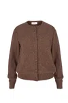 Salanida Women's Brown Sabbia Cardigan Chocolate In Brown