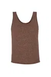 Salanida Women's Brown Sabbia Tank Top Chocolate In Brown