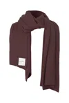 Salanida Women's Brown Via 100% Merino Scarf Chocolate In Brown