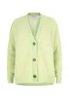 Salanida Women's Green Melody Mohair Cardigan Limone In Green