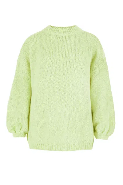 Salanida Women's Green Melody Mohair Jumper Limone