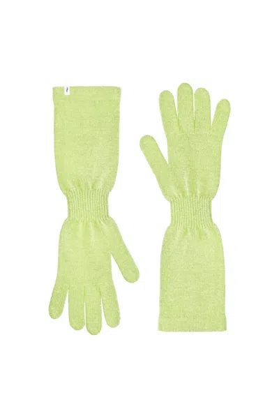 Salanida Women's Green Via 100% Merino Gloves Limone
