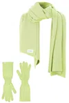 Salanida Women's Green Via 100% Merino Set Limone In Green