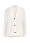 Salanida Women's Melody Mohair Cardigan White In White