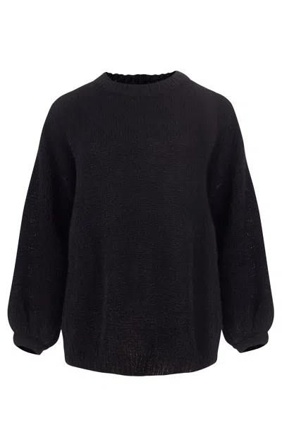 Salanida Women's Melody Mohair Sweater Black